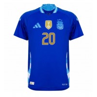 Camiseta Argentina Alexis Mac Allister #20 Segunda Equipación Replica Copa America 2024 mangas cortas
